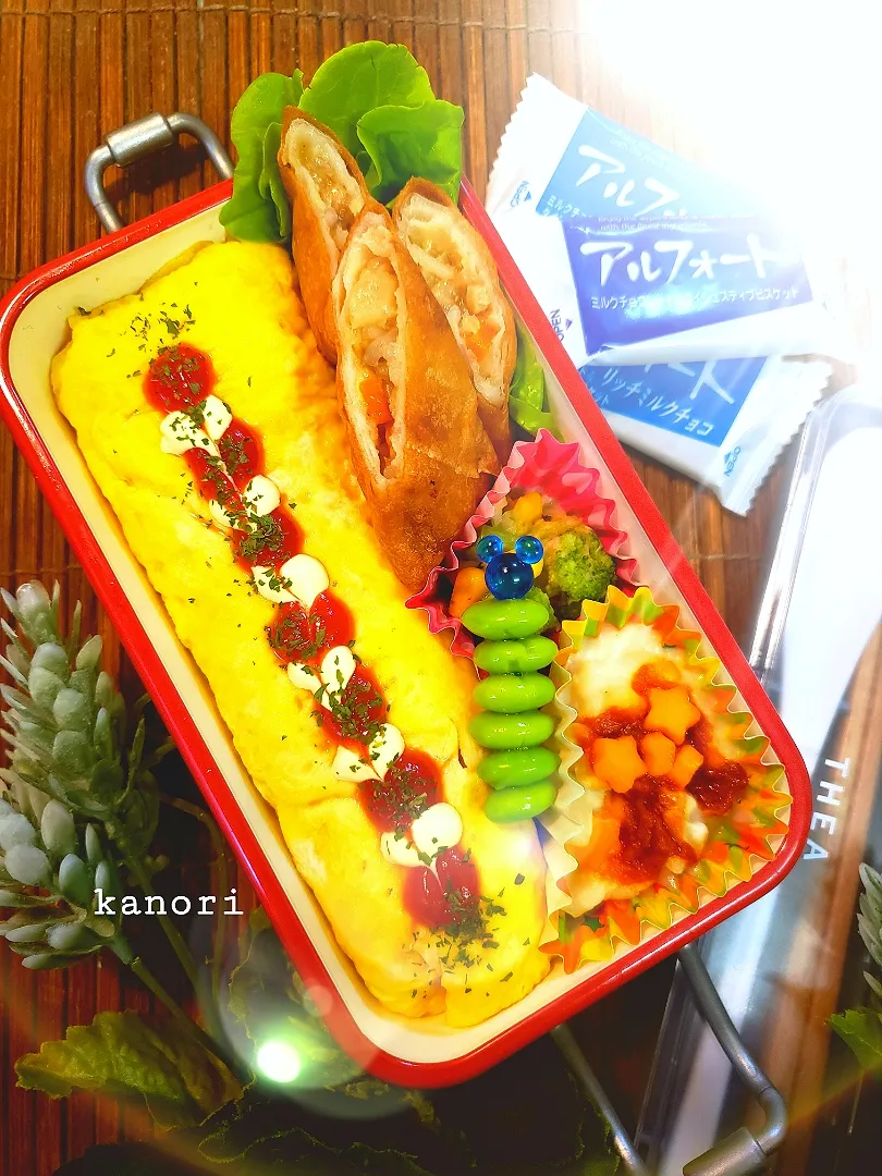 Snapdishの料理写真:JK弁当38～オムライス弁当|かのりさん