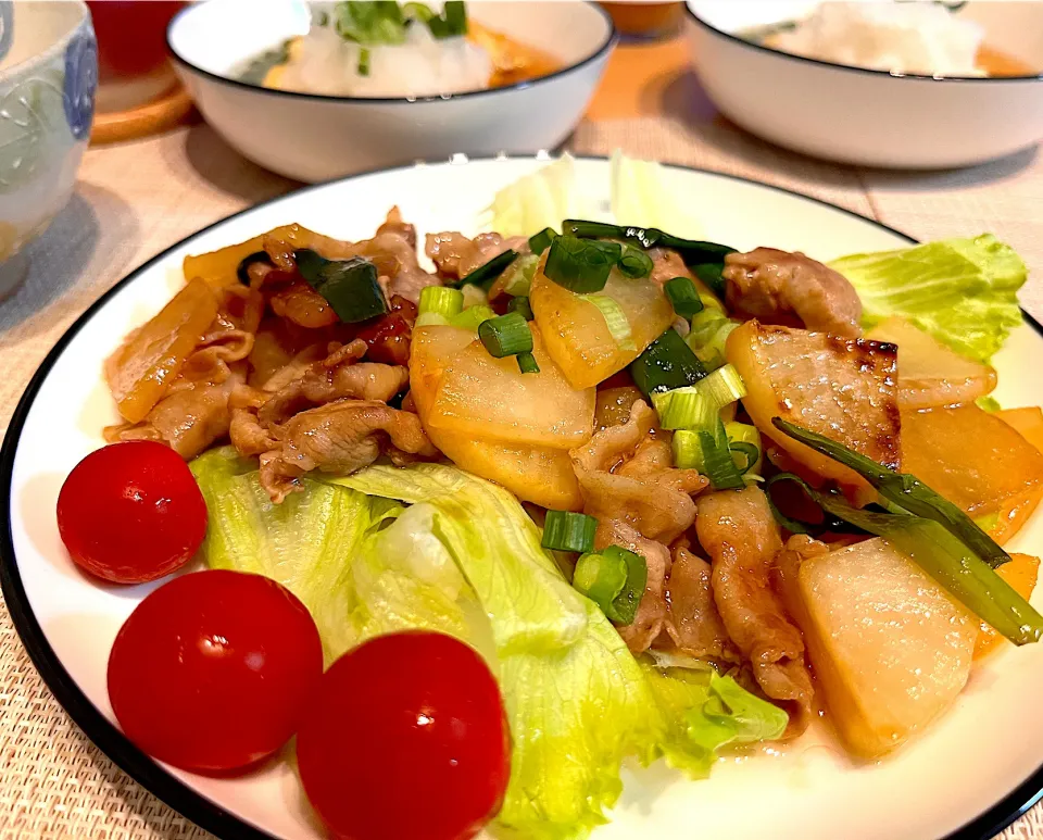 大根と豚肉の炒め物|まっふぃーさん