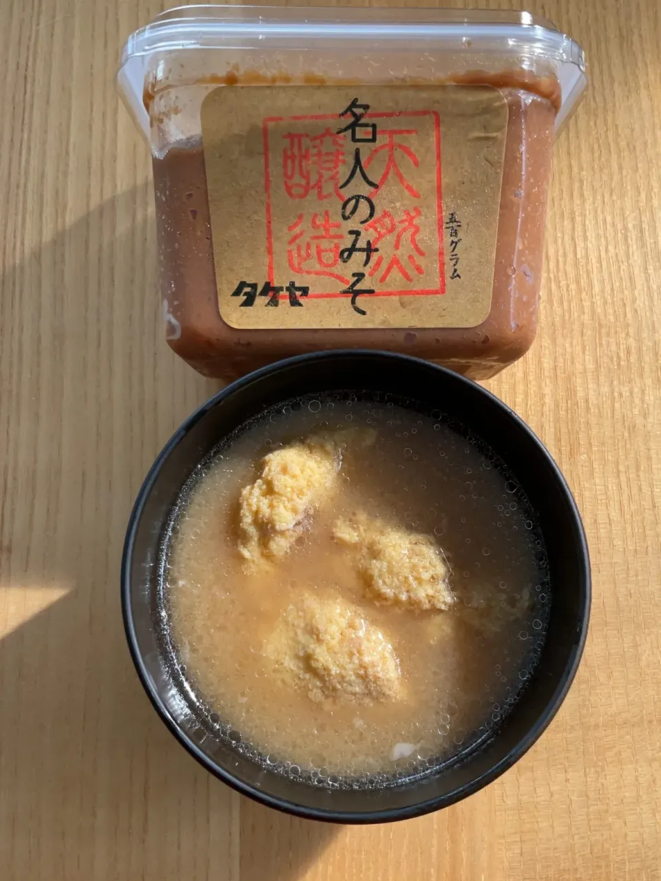 Snapdishの料理写真:イシダイのたまごのタケヤみその味噌汁|タマ三郎さん