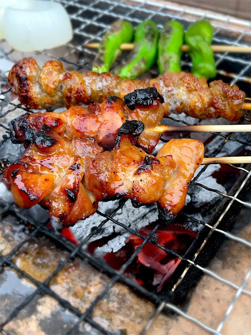 七輪で焼き鳥(おうちバーベキュー)BBQ|9421beruさん