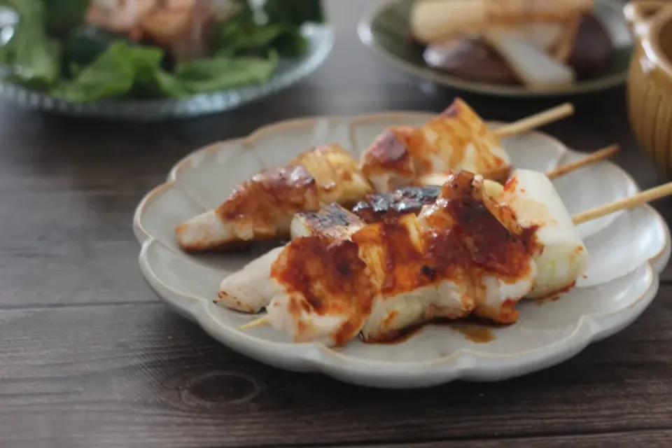 コチュジャンねぎま焼き鳥|ちいさなしあわせキッチンさん