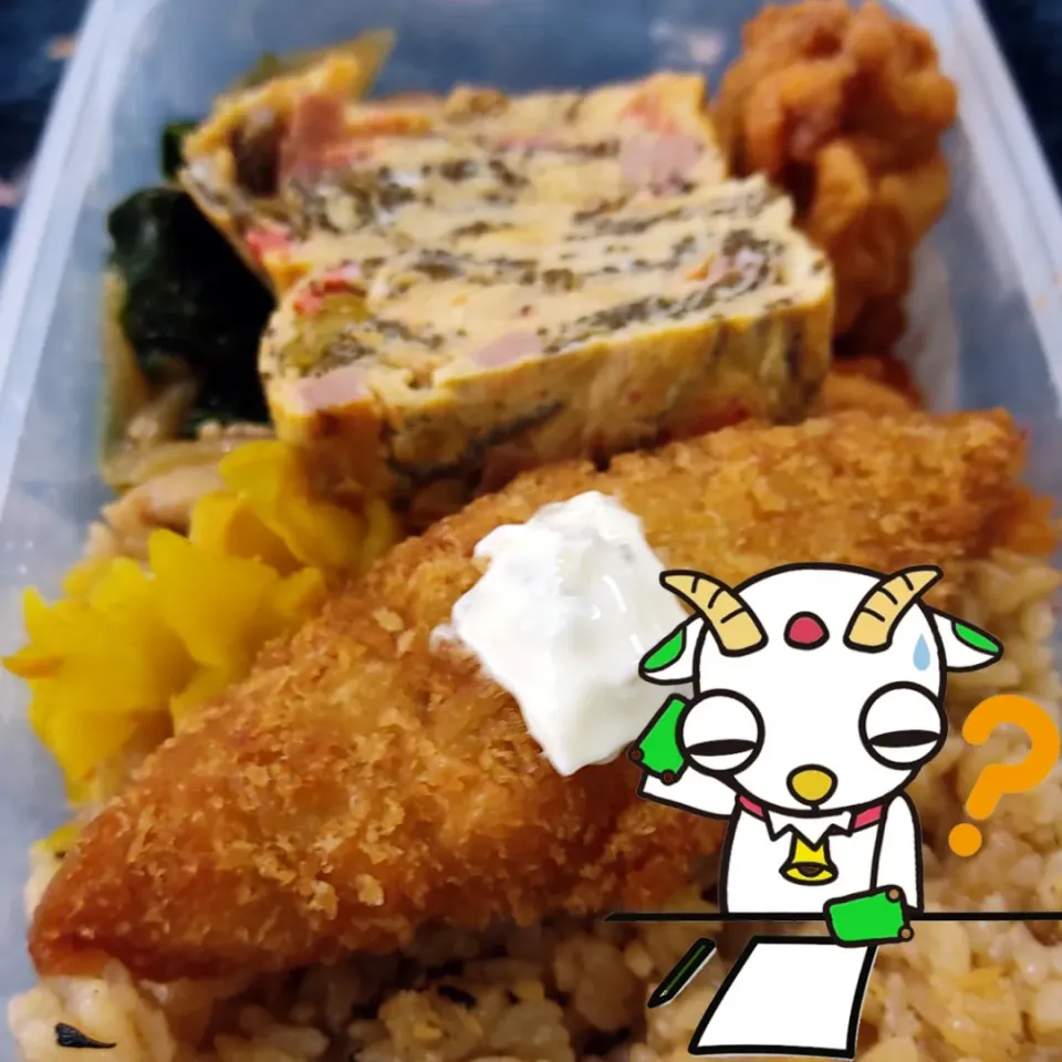 白身魚フライとジューシー弁当|Rピージャーさん