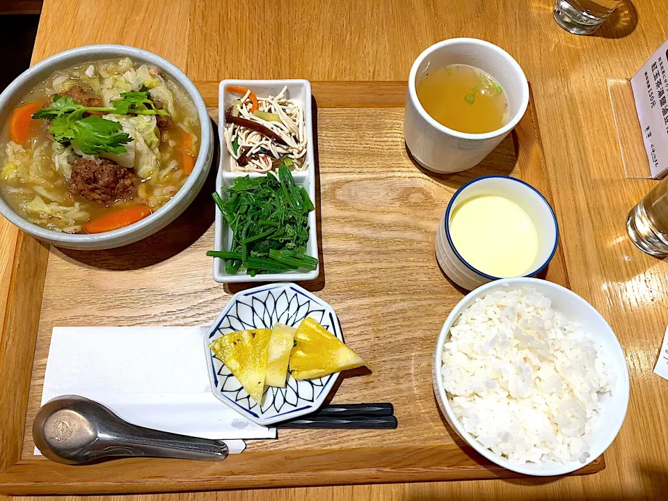 Mined pork with vegetables set|skyblueさん