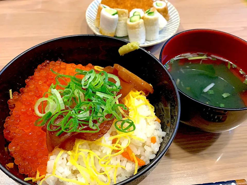 鮪の漬けといくら丼の夕飯|yukopunさん