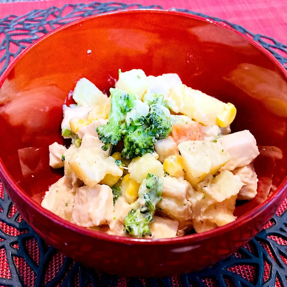 新じゃがと鶏肉のサラダ|ゆきえもんさん