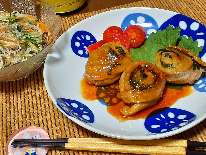 🔸包丁いらず👌豚バラぐるぐるステーキ

🔸中華風春雨サラダ|びせんさん