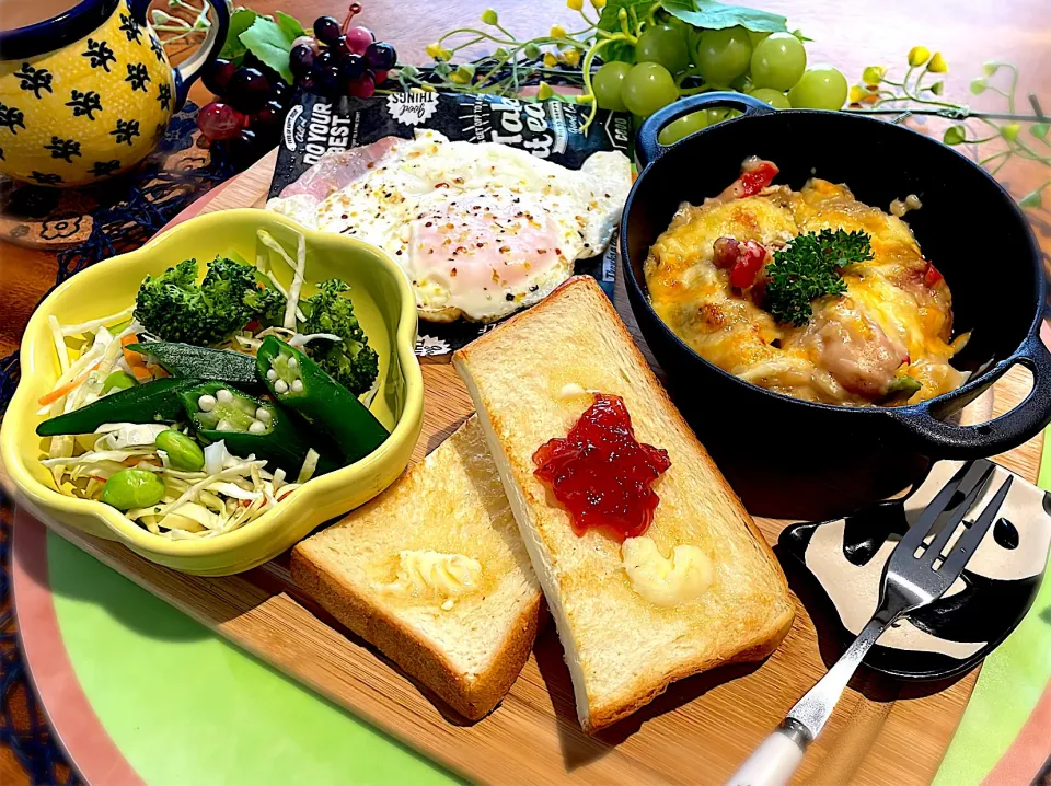 朝食ワンプレ🥪🍴☀️👍🥦|🌼はなちゃん🌼さん