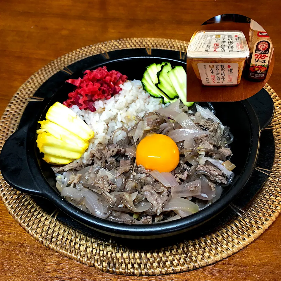 Snapdishの料理写真:万能味ソースde牛丼＊|henryさん