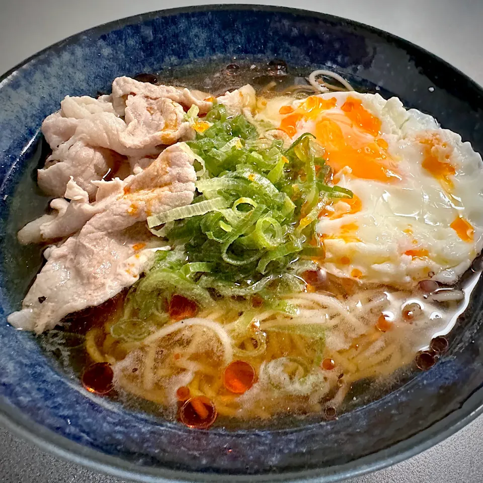 Snapdishの料理写真:ラーメン風冷やし素麺😁|fumikoさん