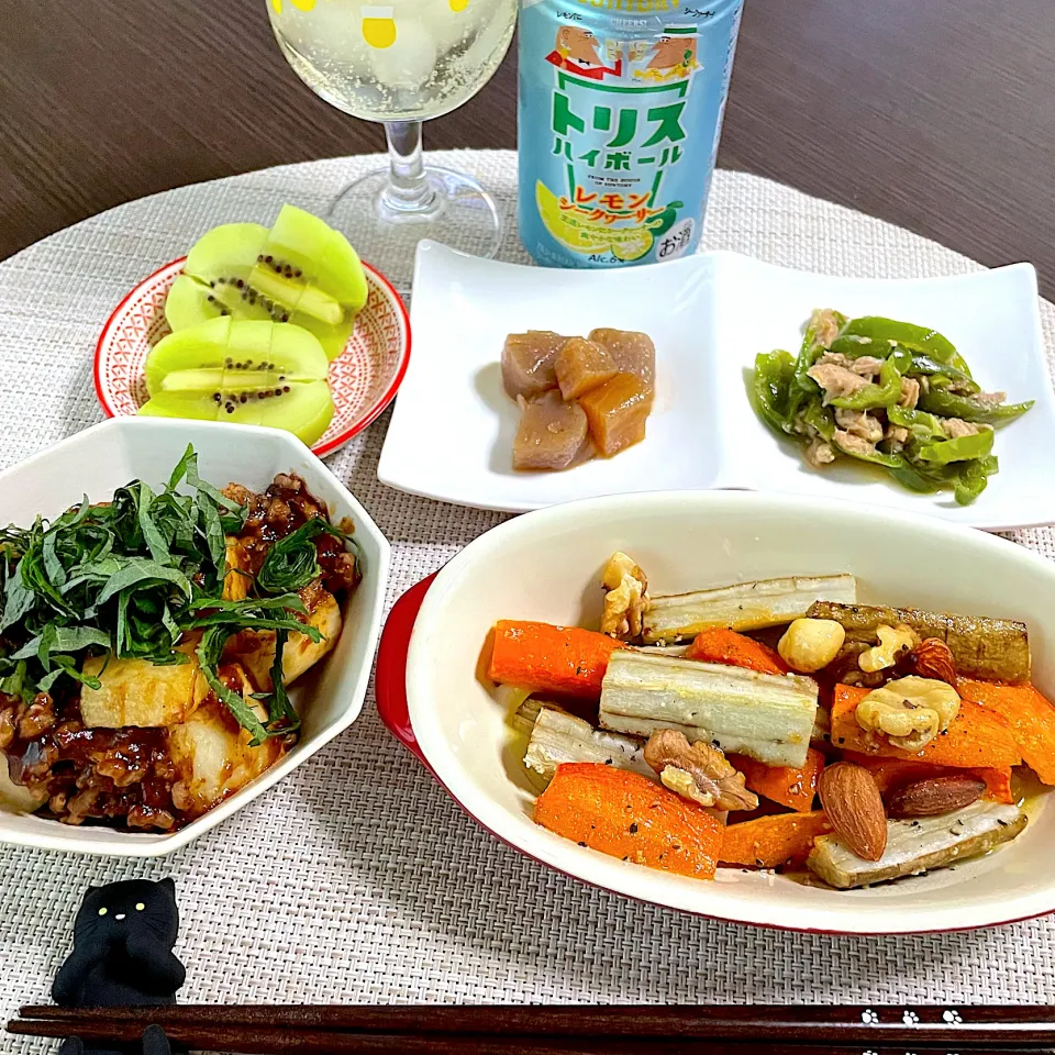 Snapdishの料理写真:6/16晩ご飯：麻婆長芋|ななみんさん