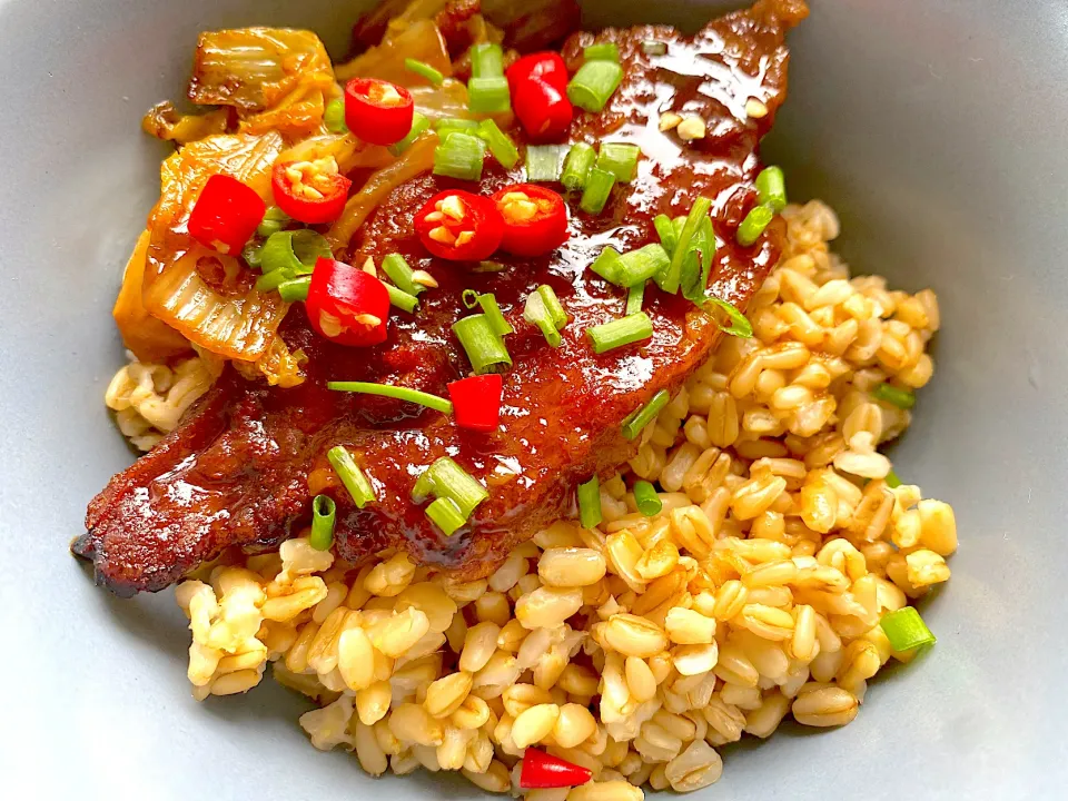 Chinese BBQ Pork with oat rice|Little_Sさん