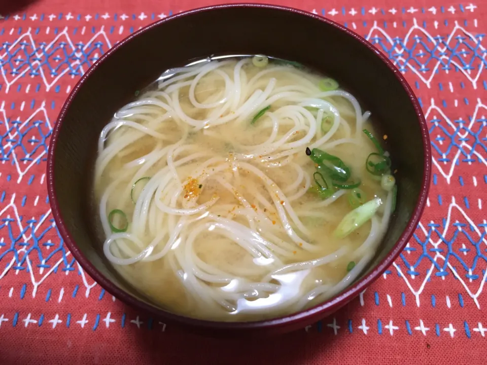 素麺のお味噌汁|*なおみん*さん