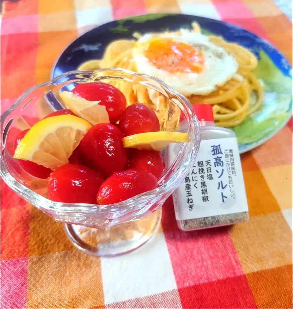 Snapdishの料理写真:孤高ソルトde貧乏人パスタ
あいこ🍅マリネ|マギーさん