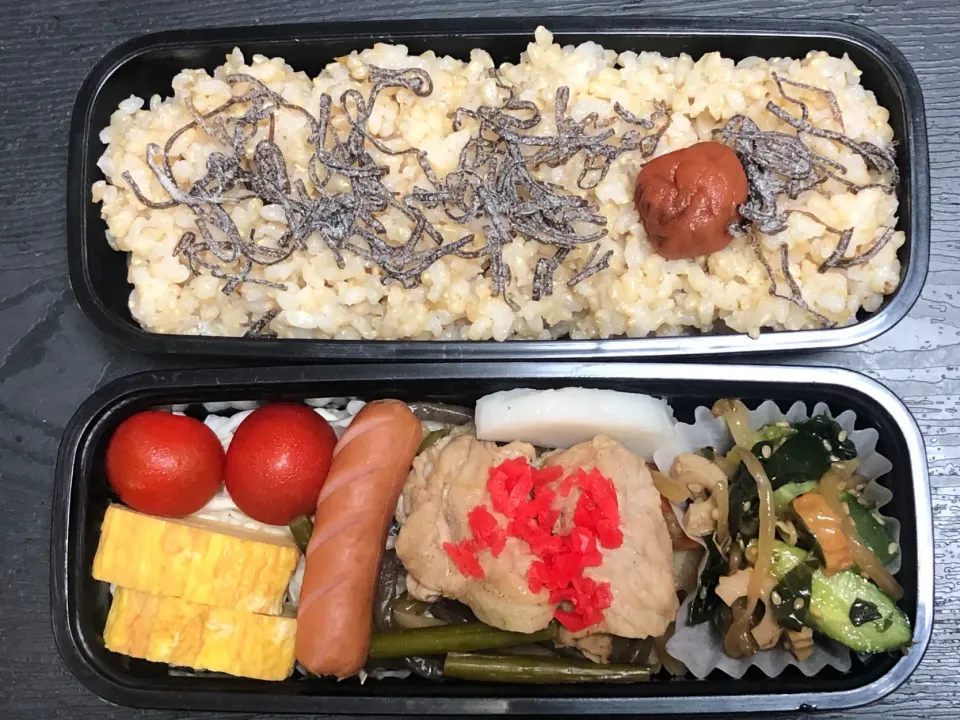 玄米ご飯弁当|まちゃさん