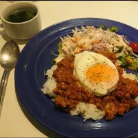 Snapdishの料理写真:豚挽肉のキーマカレー(平和島スパイスカレー)＠ベル・クルール(平和島)|273さん