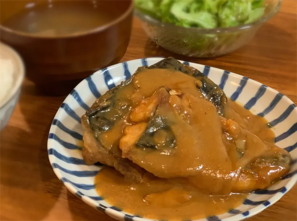 鯖の味噌煮|ふくすけ食堂さん