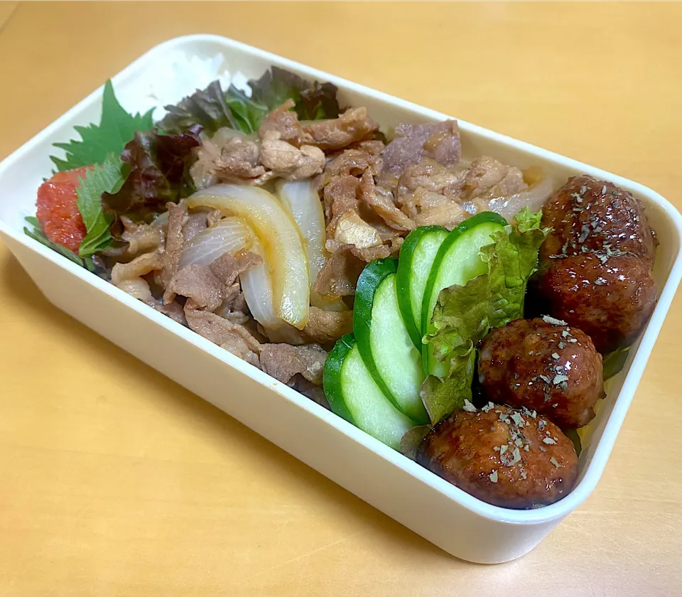 Snapdishの料理写真:豚丼弁当|まきさん