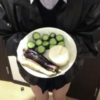 Snapdishの料理写真:娘が初めて作ったぬか漬け|ショウコさん