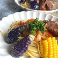 Snapdishの料理写真:父の日の豪華パスタ|エコル　ピコさん