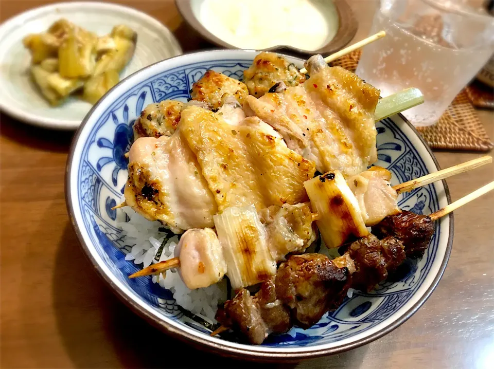 焼き鳥丼にしてみた|リフルシャッフルさん