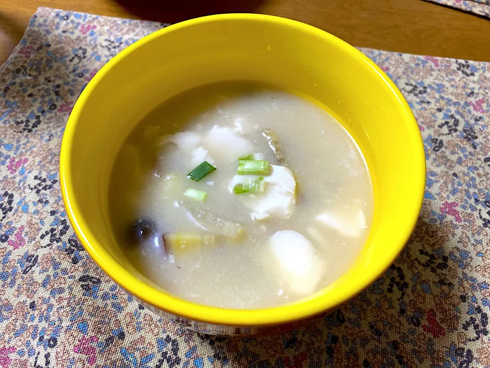 なめらか使用の味噌汁|ひるずさん