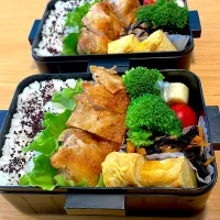 Snapdishの料理写真:ガーリックチキン弁当