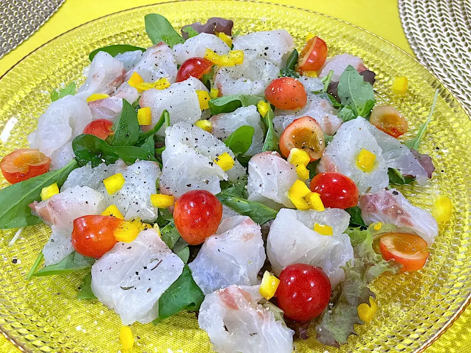 日曜日のお夕飯は鯛のカルパッチョ🍒|Seikoさん