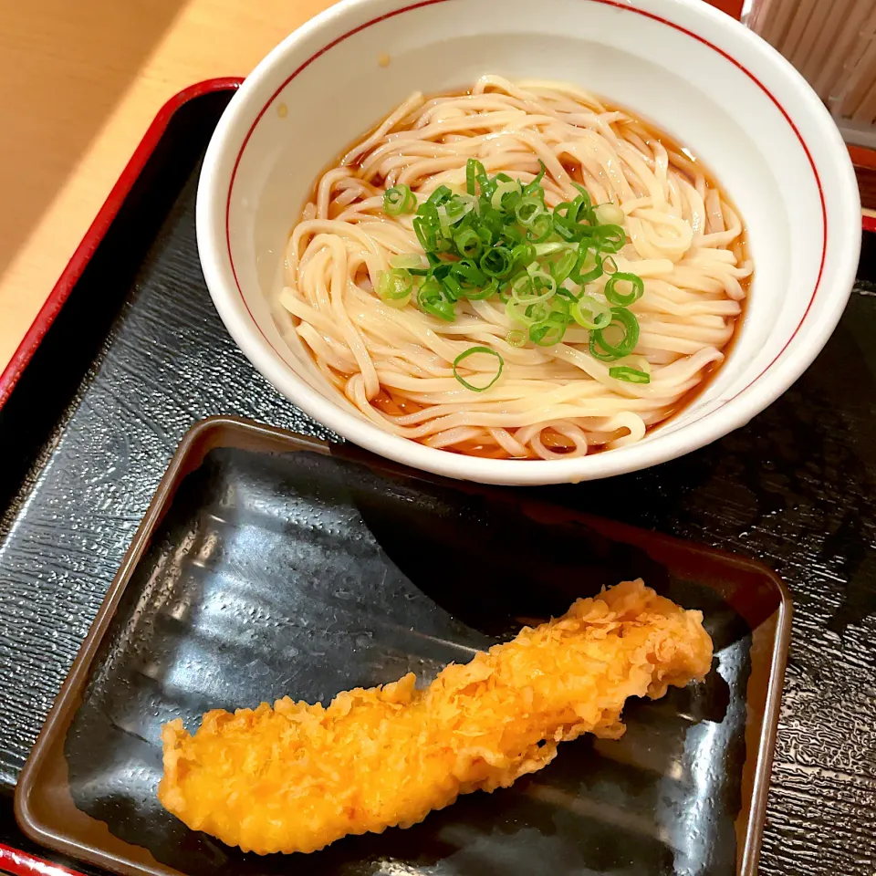 Snapdishの料理写真:ぶっかけうどん w/ いか天|T. Wonderさん