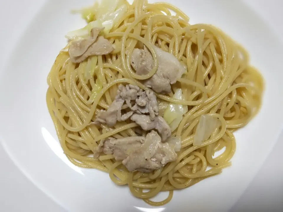 豚バラとキャベツのスパゲティ|かのんさん