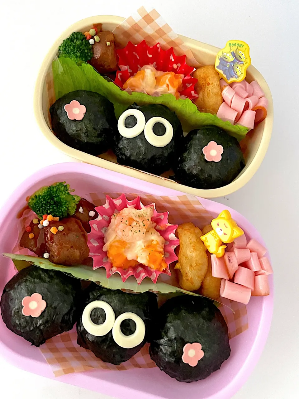 子供弁当🍱まっくろくろすけ|mari＊yuakitoさん