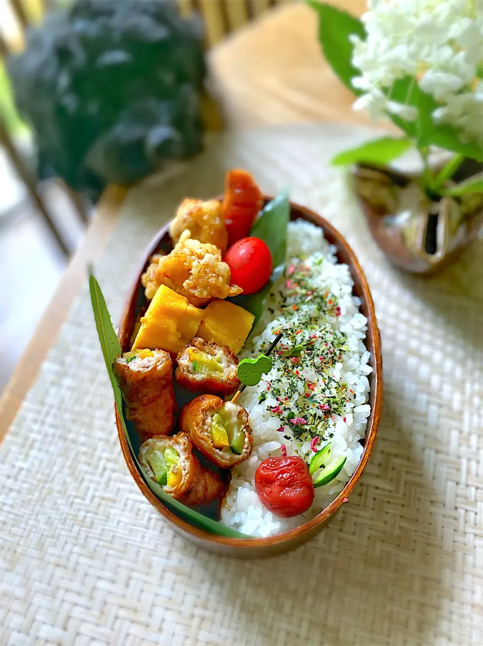 Snapdishの料理写真:ズッキーニとチーズ豚肉巻き甘辛炒め🌿|shakuyaku33443344さん