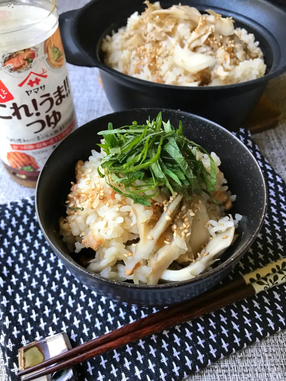 ひろりんさんの料理 ひきわり納豆とキノコの土鍋ご飯🍲|まなまな♡さん