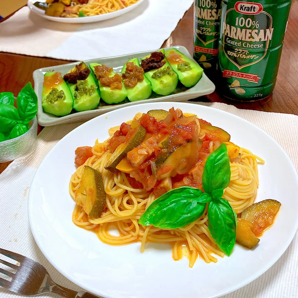 Snapdishの料理写真:ズッキーニパスタ🍝|akkoさん