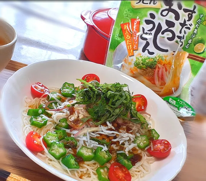 Snapdishの料理写真:アルモンデぶっかけ素麺🎐|びせんさん