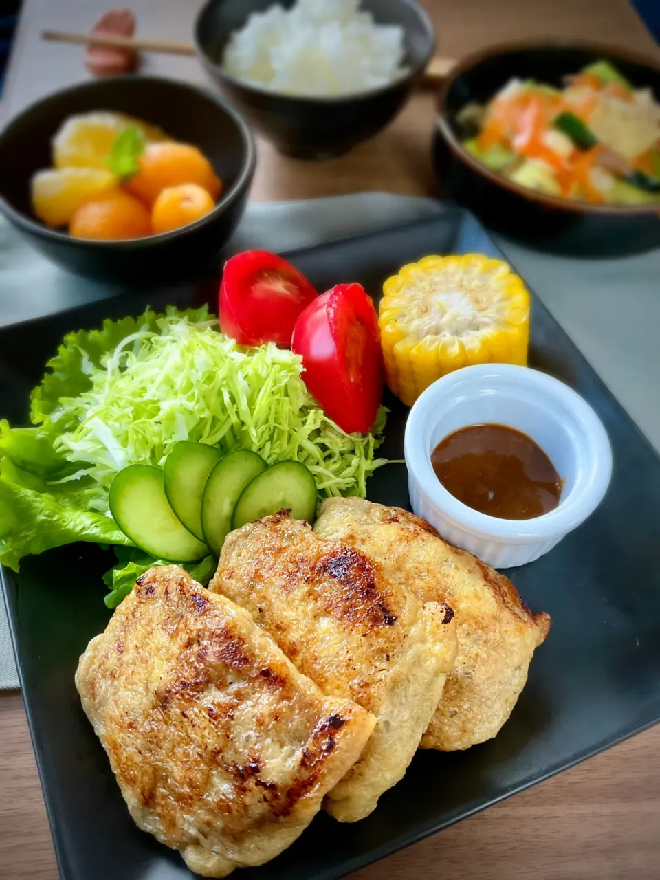 万能味ソースde食べる肉詰め油揚げ|スイーツポテトさん