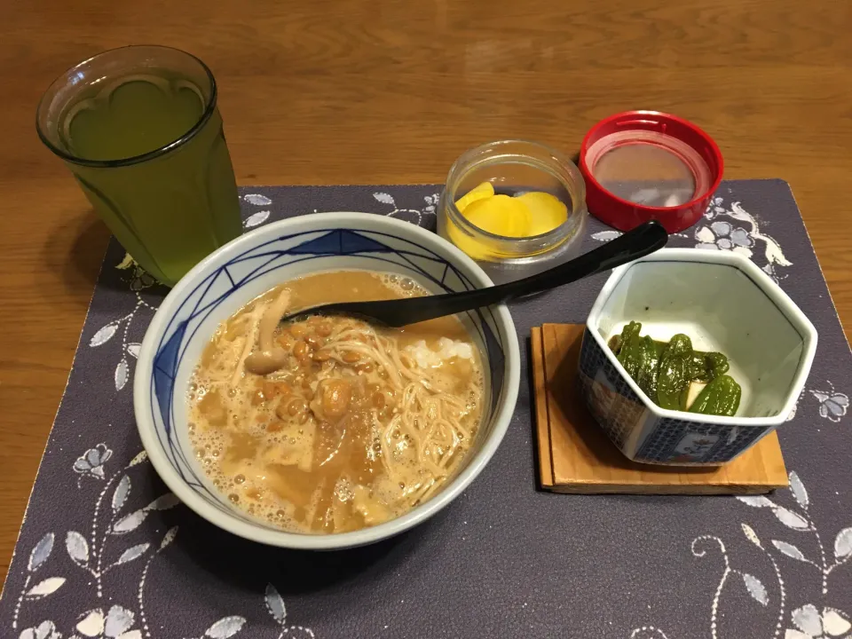 納豆汁(朝ご飯)|enarinさん