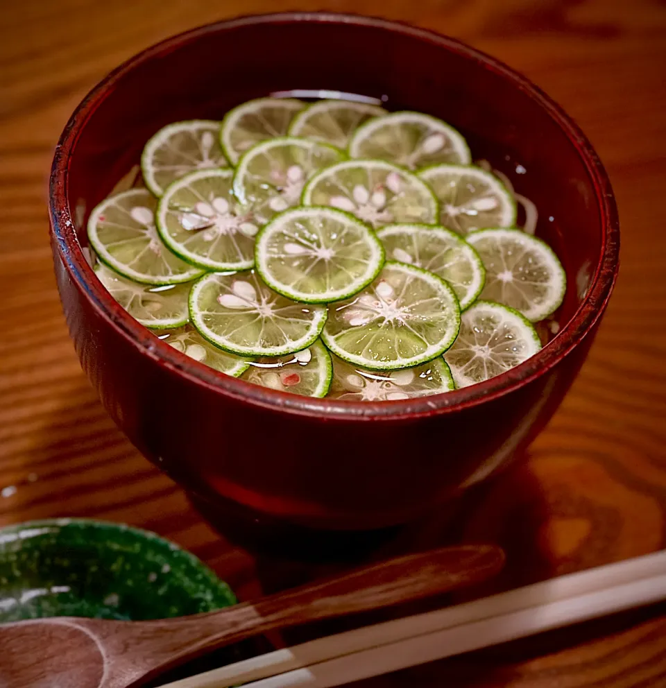 冷掛けすだち蕎麦|にゃあ（芸名）さん