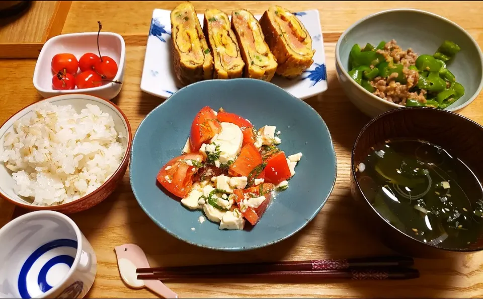 Snapdishの料理写真:ピーマンとひき肉の味噌煮|halさん