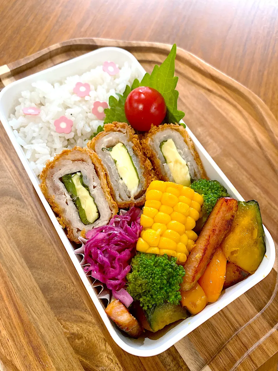 豚ロース大葉チーズ巻き弁当|mineraさん