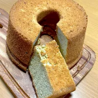 Snapdishの料理写真:米粉バナナシフォンケーキ|びあんかさん