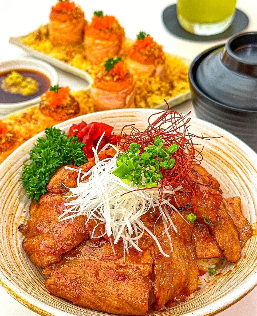 Japanese-Style Charcoal Grilled Pork Rice Bowl (Butadon) for Dinner 🐷🍚🥢🤤|An'leeさん