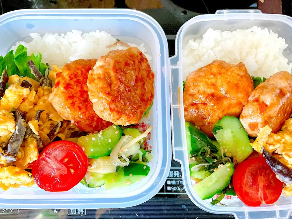 Snapdishの料理写真:令和5年6月24日 鶏つくね弁当|naomin.･*さん