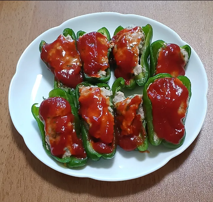 ナナの料理　ピーマンの肉詰め|ナナさん