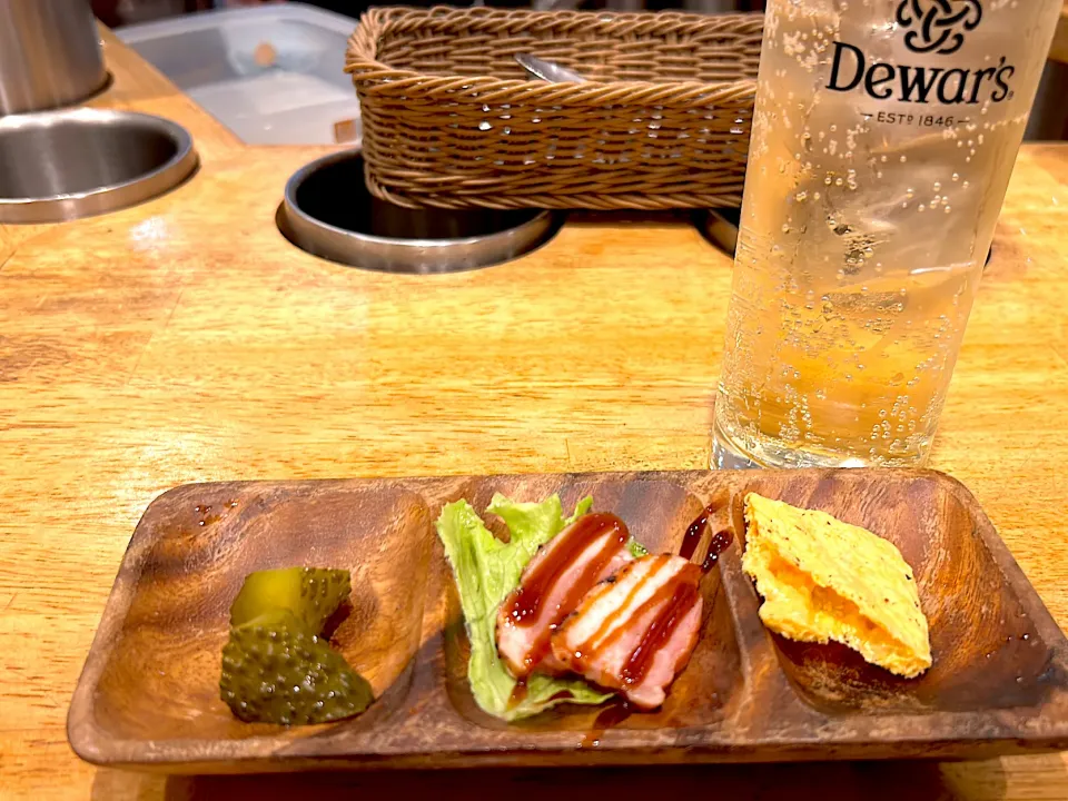 Snapdishの料理写真:ローマ軒　アテ３種＆ハイボール🥃|Tak@さん