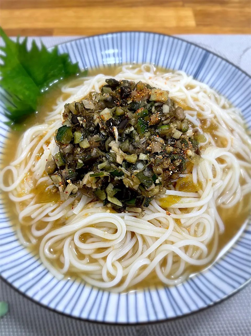 梅味噌出汁のぶっかけそうめん|morimi32さん