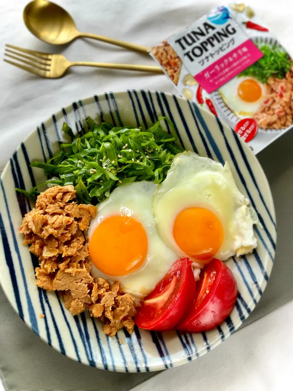 ツナとネギのピリ辛のっけ丼|スイーツポテトさん