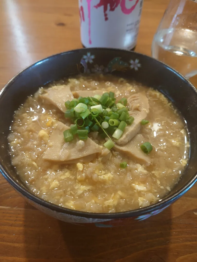 おじやタケノコご飯風（冷蔵庫で乾燥してしまったタケノコご飯をもどす笑）|あんさん