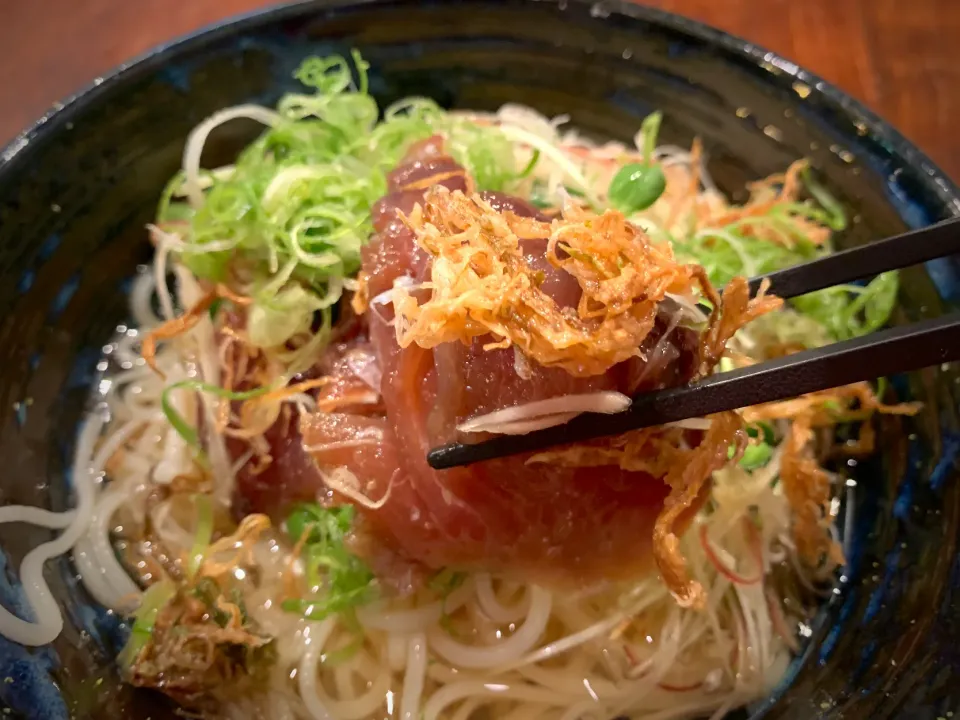 鰹の茶ずましそうめん|半田手延べそうめんの店 阿波や壱兆さん