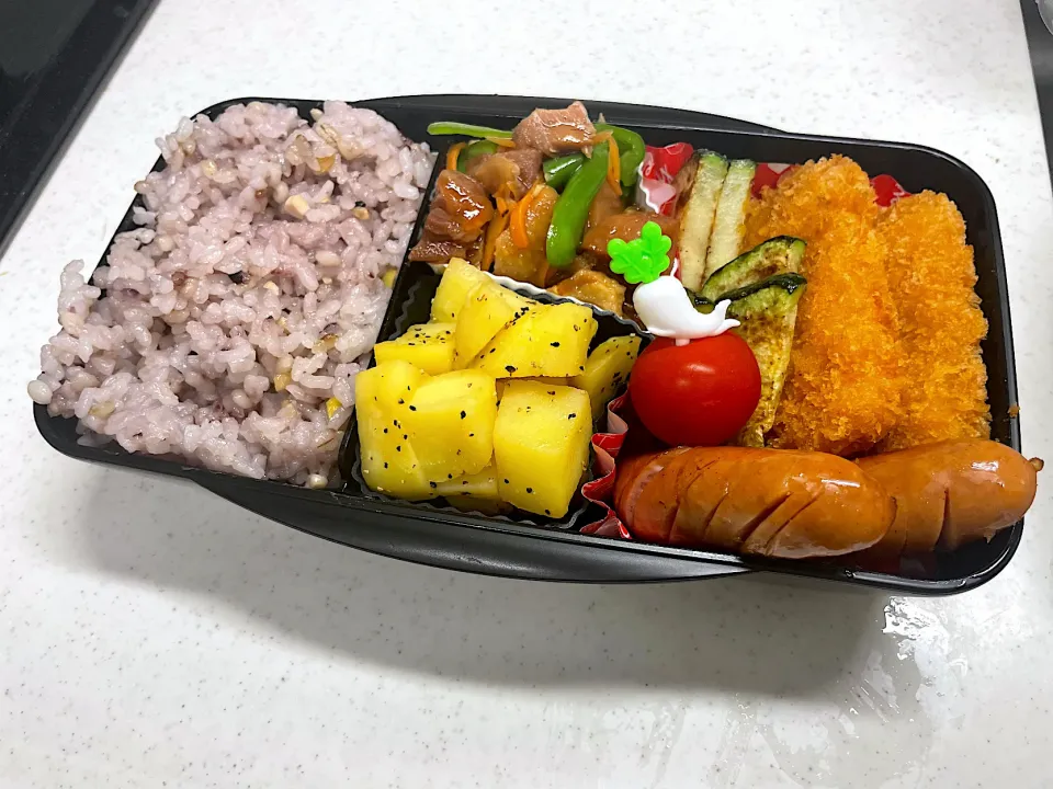 6/26 彼氏弁当⁂白身魚のタルタルフライ弁当|ゆさん