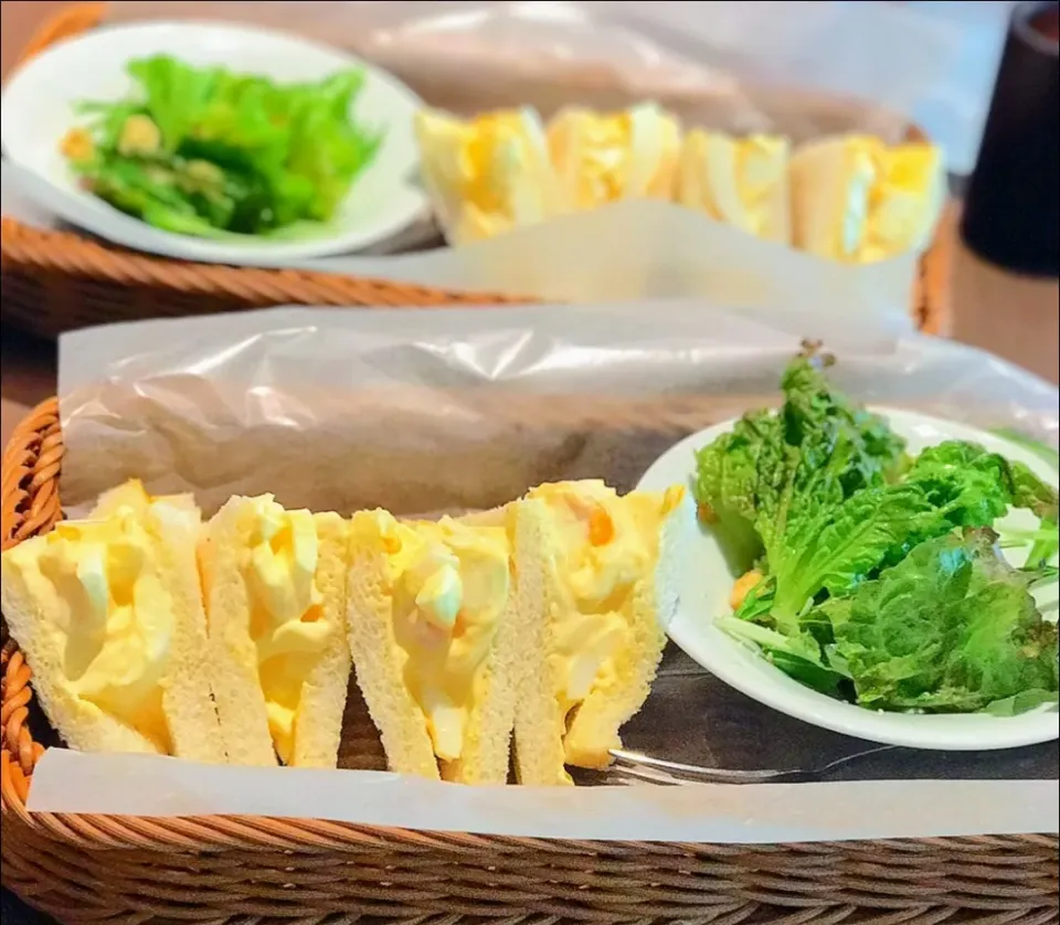 朝ご飯

卵サンドイッチ🥪サラダ🥗珈琲☕
です|アカネ💖さん